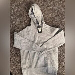 Under Armour women's UA Hustle Fleece Hoodie Sweater Grey Heather Sz S